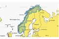 Navionics+ Mapy Norsko, jezera a řeky - Vnitrozemí