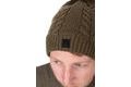 Fox Zimná čiapka Khaki Pletená s Brmbolcom