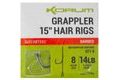 Korum Hotové návazce Grappler Hair Rigs 15" 8ks