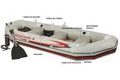 Intex Člun Mariner 4 Intex + set/pumpa,vesla,taška/