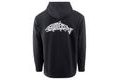 Grundéns Mikina Eat Your Words DWR HD Hoodie Black Salmon Graphic