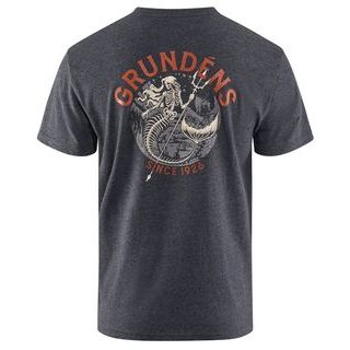 Grundéns Triko Dead Reckoning SS T-Shirt Heather Charcoal