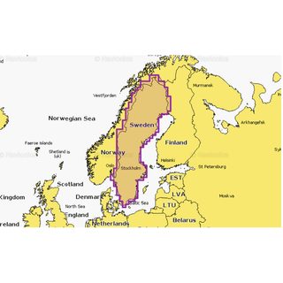 Navionics+ Mapy Švédsko jezera a řeky