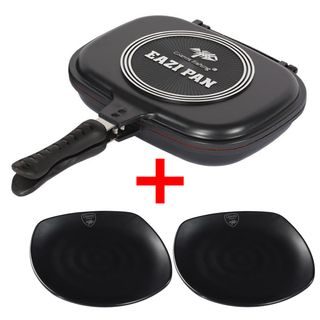 Giants Fishing Pánev na vaření Eazi Pan Medium + 2x Talíř Plate Black Large ZDARMA!