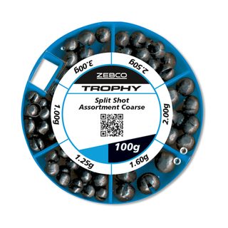 Zebco Sada bročků Trophy Split Shot Assortment Coarse 100g