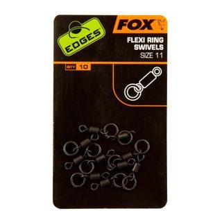 Fox Obratlíky s kroužkem Edges Flexi Ring Swivel 10ks