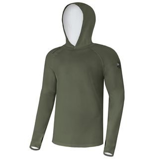 Giants fishing Funkčné tričko s dlhým rukávom UV50+ Hoodie Dark Green