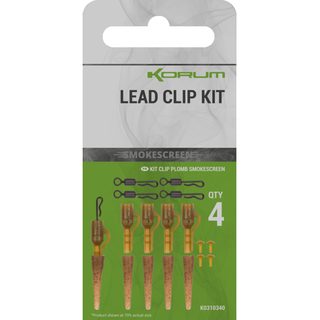 Korum Závesky Smokescreen Lead Clip Kit 4ks