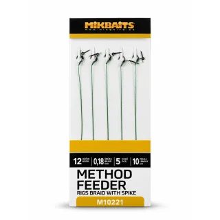 Mikbaits Method Feeder nadväzce z pletenej šnúrky s hrotom 5ks