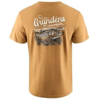 Grundéns Triko Leroy Brown SS T-Shirt Whiskey