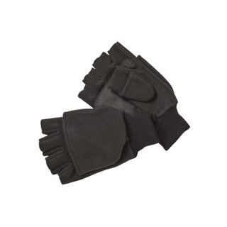 Kinetic Rukavice Wind Stop Fold Over Mitt Black