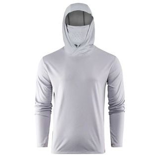 Grundéns UV Tričko Tough Sun Masked Hoodie Mist