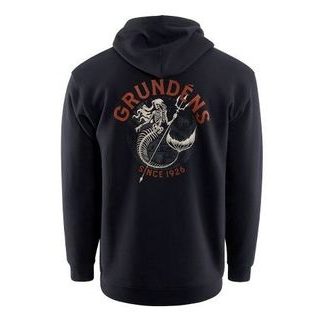 Grundéns Mikina Displacement DWR Hoodie Dead Reckoning Black