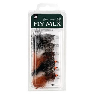 Mikado Sada umělých mušek Streamers Woolly Bugger Barbless 5ks
