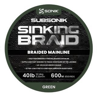 Sonik Šnúra Subsonik Sinking Braid 0,20mm 40lb 600m