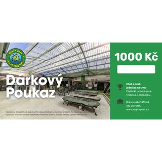 Chyť a pusť Dárkový poukaz 1000 Kč