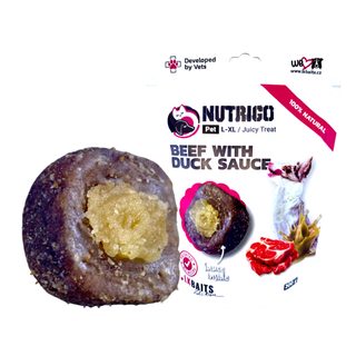 LK Baits Pet Pamlsek Nutrigo Dog Jehněčí se zeleninovou omáčkou