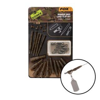 Fox Závěs na olovo Edges Camo Power Grip Lead Clip Kit vel.7 5ks