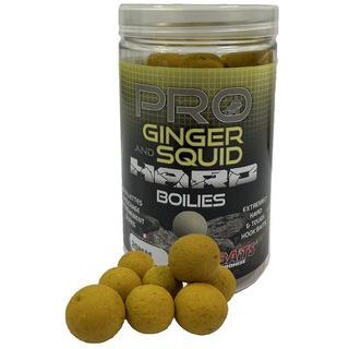 Starbaits Boilie Pro Ginger Squid Hard Boilies 200g
