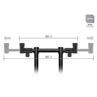 Delphin Zadní Flexi hrazda pro 2 pruty ProSTALX BW 25-35cm