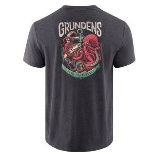 Grundéns Triko Octo-Trout SS T-Shirt Heather Charcoal