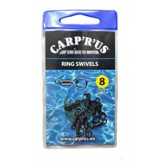 Carp ´R´ Us Obratlíky s koužkem Ring Swivel vel.8 8ks