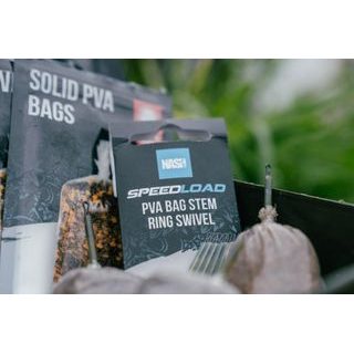 Nash Systém Speedload PVA Bag Stem Ring Swivel 5ks