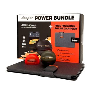 Deeper Nahazovací sonar Fishfinder CHIRP+ 3 Power Bundle se solární nabíječkou