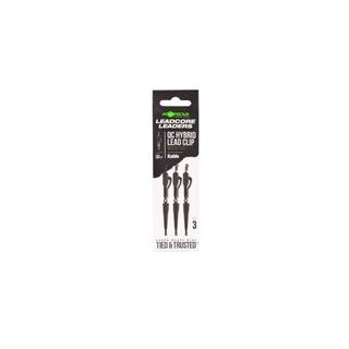 Korda Montáž Kable Leadcore Leader Hybrid Lead Clip QC Swivel 50cm