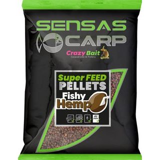 Sensas Pelety Super Feed Fishy Hemp 650g
