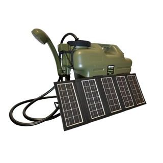 Holdcarp Set Sprcha, kanystr a solární panel Rechargeable Camping Shower 18L + Solar 10W
