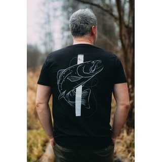 Giants fishing Tričko pánske modré Rybár s kaprom