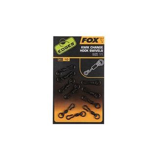 Fox Obratlík Edges Kwik Change Hook Swivels 10ks