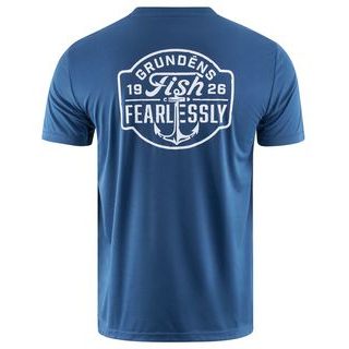 Grundéns UV Triko Fish Fearlessly SS Tech Tee Blue Abyss