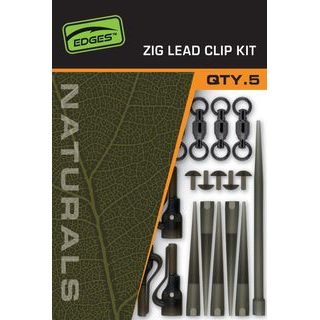 Fox Montáž Edges Naturals Zig Lead Clip Kit 5ks