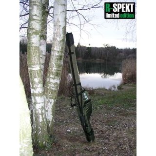 R-Spekt Pouzdro na 2 pruty polstrované khaki Double LUX s kapsou 11´