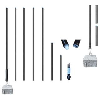 Daemons Sklopná tyčová bójka 05 R1 s LED elektronikou a s betonovou kotvou