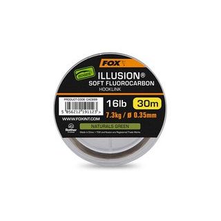 Fox Fluorocarbon Edges Illusion Soft Fluorocarbon Hooklink Naturals Green 30m
