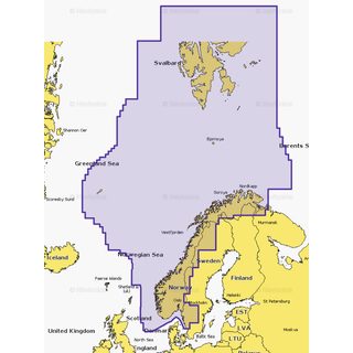 Navionics+ Mapy Norsko