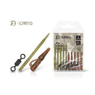 Delphin Set sCAMO PinC + Swivel + Tube 5 setů