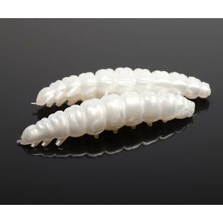 Libra Lures Larva Silver Pearl