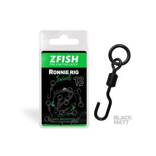 Zfish Obratlík Ronnie Rig Swivel Matt vel.12 10ks