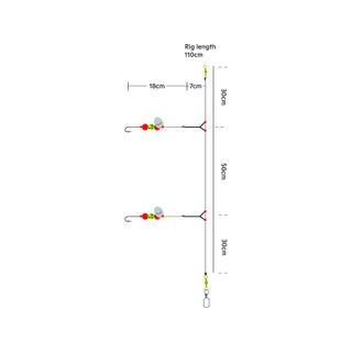 Kinetic Návazec Sabiki MaxCatch Glow Fishskin/Mix
