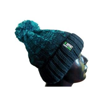 R-Spekt Čiapka MAXI PomPom beanie šedozelená