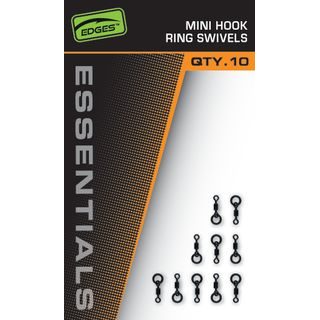Fox Obratlíky Edges Essentials Mini Hook Ring Swivels 10ks