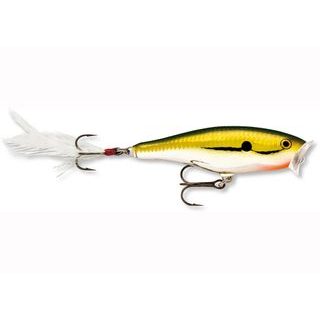 Rapala Wobler Skitter Pop Top Water Fresh Gold Chrome