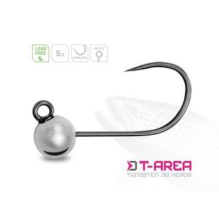 Delphin Jigové hlavičky Wolframové T-Area BL Stříbrné 5ks