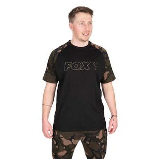 Fox Triko Black / Camo Outline T-Shirt