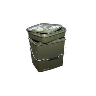 Trakker Plastový kýbl Olive Square Container 13l