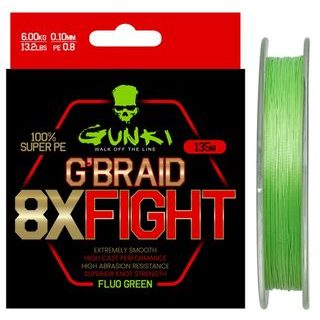 Gunki Šňůra G Braid 8X Fighting (Pe0,8) 135m